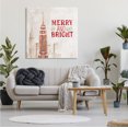 thumbnail image 2 of Stupell Industries Merry and Bright Christmas Phrase Gingerbread Architecture Cityscape Holiday Painting Gallery Wrapped Canvas Print Wall Art, 36 x 36, 2 of 6