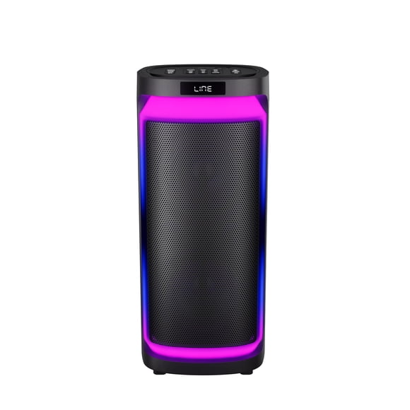 Bocina Alienpro Moon con 30 Watts RMS, Bluetooth, TF, USB e ilimunación Led Negra