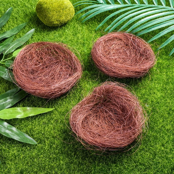 SOPOTUTU Nest Ornaments, 3 Pieces Colored Thread Decorative Bird Nests, Random Colors for Home and Garden