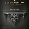 thumbnail image 4 of Gothic Skull Shelf, Wall Mounted Halloween Decor Storage with Ice Spike Details, Dark Floating Shelf for Bedroom Bathroom Study and Small Trinkets, 4 of 7