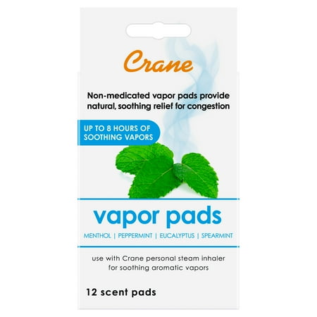 CRANE - Vapor Pads 12 pack for EE-5955/8620 - WHITE