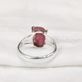 thumbnail image 5 of AAA Natural Ruby Ring, Rough Ruby Gemstone Ring, July Birthstone, Boho Gypsy Ring, 925 Sterling Silver, Womens Ring, Christmas, Thanksgiving, Handmade, Statement Jewelry, Raw Gemstone Jewelry, 5 of 5