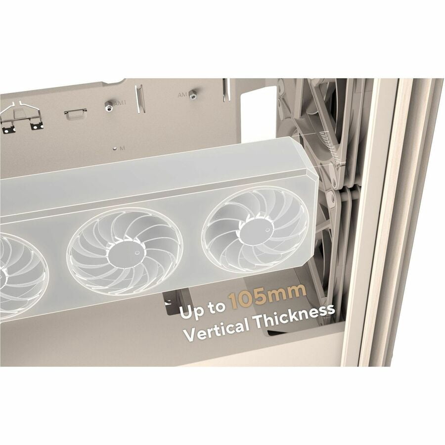 Asus ProArt PA401 Wood Edition Beige, Tempered Glass Panel