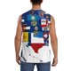 thumbnail image 4 of Balery The Map Of United States Camisetas sin mangas para hombre, absorbe la humedad y protege contra el mal olor.-Large, 4 of 7