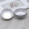 thumbnail image 3 of 36 Pcs Moules à Tartelettes en Alliage d'Aluminium Antiadhésifs Ondulation Réutilisables en Forme de Fleur Cupcake Muffin Moule de Cuisson Moules à Tartelettes, 3 of 8