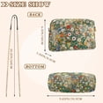 thumbnail image 4 of FORMRS Women Crossbody Purse with Chain Strap Vegan Leather Shoulder Handbag, Beige Floral Garden, 4 of 7