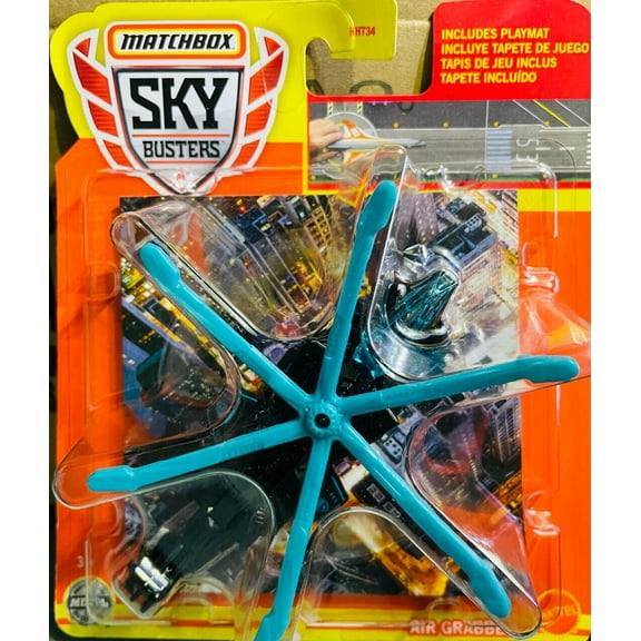 Matchbox Sky Busters #18/33 Air Grabber BLACK / TURQUOISE