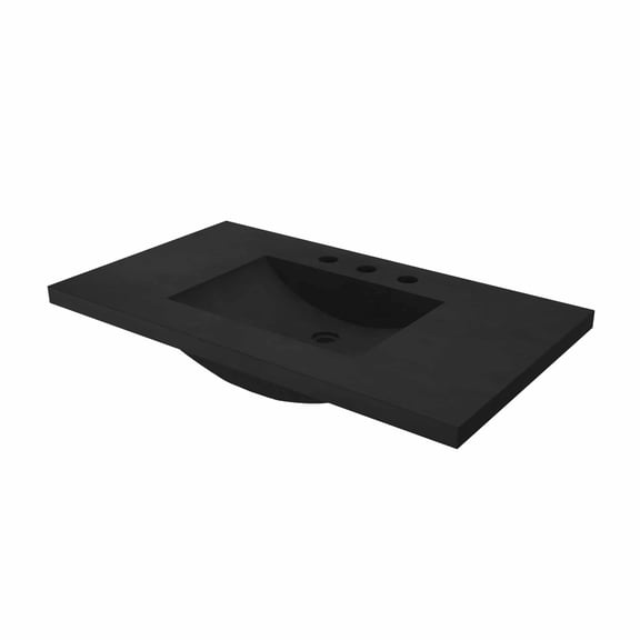 Native Trails Nsvnt36 Palomar 36" Nativestone Concrete Vanity Top - Charcoal