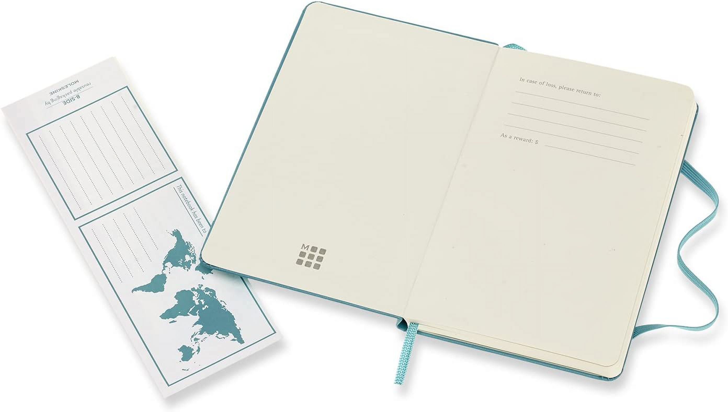 Moleskine Classic Notebook, Pocket, Plain, Blue Reef, Hard Cover (3.5 X 5.5) (Other)