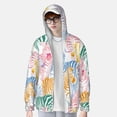 thumbnail image 4 of Sigee Zebra Colourful Print UPF50+ Men's Sun Protection Hoodie Shirt SPF UV Shirt Long Sleeve Fishing Outdoor Lightweight, S-3XL, 4 of 9