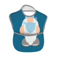 thumbnail image 2 of Hirioo Nurse Doctor Gnomes for Baby Waterproof Pocket Bib Adjustable Closed for Babies Toddlers with Large Pocket 6-24Months, 2 of 8
