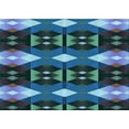 thumbnail image 1 of Ahgly Company Indoor Rectangle Patterned Butterfly Blue Area Rugs, 8' x 12', 1 of 6
