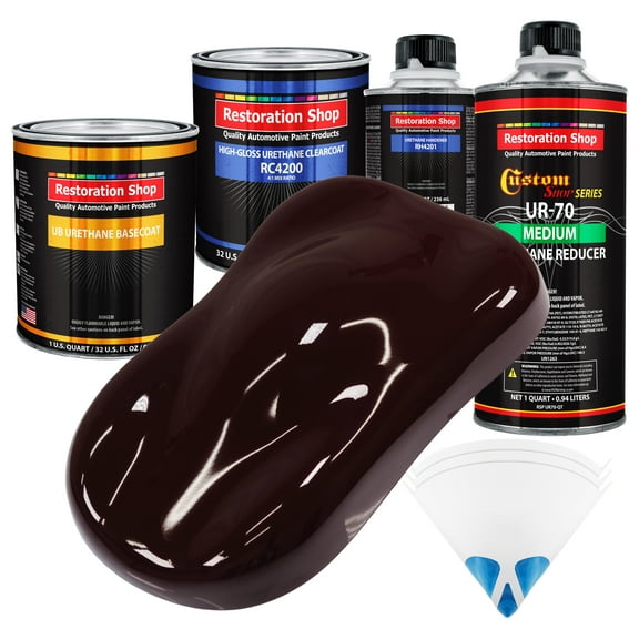 Royal Maroon Quart URETHANE BASECOAT CLEARCOAT Car Auto Body Paint Kit