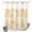 GoldenRod, variant on No Hook Shower Curtain, Blue Flowers Shower Curtains for Bathroom with See Through Top Window, Watercolor Summer Botanical Floral Waterproof & Washable Bath Curtain Stand Up Stall 36"x72"