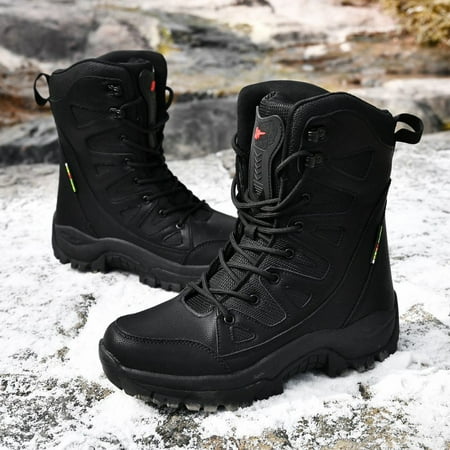 

Women s Outdoor Combat Military Boots Winter Thermal Lace Up Snow Boots Women s Outdoor Boots