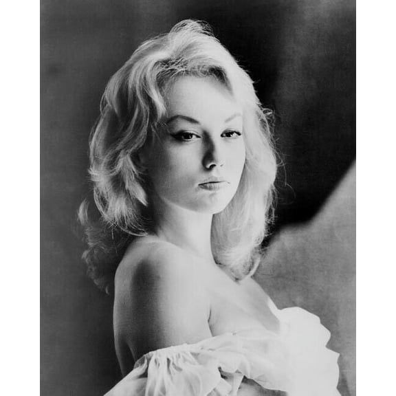 Mylene Demongeot lovely glamour portrait with bare shoulders 8x10 inch photo