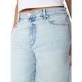 thumbnail image 4 of Celebrity Pink Women's and Women's Plus Baggy Wide Leg Jeans, Available in Regular, Short, Long Inseams, Sizes 1-24, 4 of 5