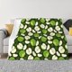 thumbnail image 1 of Fotbe Green Fruit Manta de Franela con Estampado, Manta Ultrasuave para Cama, Sofá, Auto, Hipoalergénica y Antibolitas-60"x50", 1 of 6