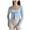 Light Blue, variant on Kaemgyyd Long Sleeve Shirt for Women Summer Lightweight Workout Yoga Cropped Tops Comfy Twist Knot Cardigan