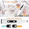 thumbnail image 1 of Cortapelos para perros y gatos - Recargable, silencioso, con luz LED y lámpara UV - Para recortar pelo, pelaje y patas - Adecuado para borlas, orejas, ojos y cara, 1 of 4