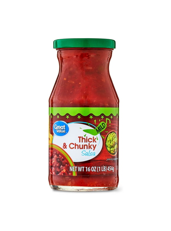 Great Value Thick and Chunky Salsa Mild, 16 oz
