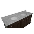 thumbnail image 6 of KBC Bella 72" Solid Wood Double Bathroom Vanity w/ Carrara Stone in Chocolate, 6 of 8