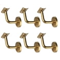 thumbnail image 2 of Xingzhi 6Pcs Hand Rail Brackets for Stairs Hand Railing Building Banister Support Arc Support Plate 6x6x5cm, 2 of 4