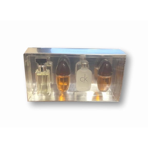 Calvin Klein 4 piece Perfume for Women Miniature EDP Gift Set Eternity, Obsession, CK One