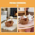 thumbnail image 3 of SWETRACE 6Ud Canastas Pequeñas De Rattan Tejidas Para Guardar Y Flores Con Estilo Retro, 3 of 7