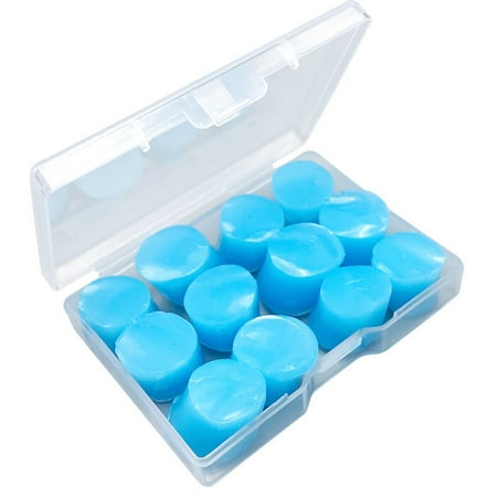 

maytalsoy 12 Pieces Ear Plugs Soft Silicone Sleeping Noise Cancelling Earplugs Deep Sleep Protection Diving Earplug Studying Accessories