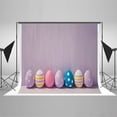 thumbnail image 1 of EREHome Polyester Fabric 7x5ft Easter Photography Background Easter Egg Plank Brick Wall Digital Printing Backdrop, 1 of 2