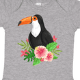 thumbnail image 4 of Inktastic Toucan with Hawaiian Flowers Boys or Girls Baby Bodysuit, 4 of 5