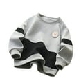 thumbnail image 1 of Cowsor Girls' Printed Round Neck Pullover – Flower Embroidered Non-Hooded Top (8-16Y), 1 of 2