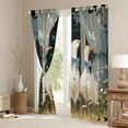 thumbnail image 3 of Manfei Blue Bowtie Duck Black Out Curtains for Boys Girls,Cartoon Bowknot Animal Curtains Pack of 2 (42x63 Each) for Kids Teens,Lightweight Room Decor, 3 of 6