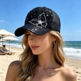 thumbnail image 6 of Summer Baseball Cap for Women, Adjustable Sun Protection Hat with Breathable Mesh Back, UV Shield Cap for Outdoor Beach Picnic Hiking Daily Wear, Black, 6 of 6
