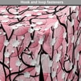 thumbnail image 4 of Japanese Dog Crate Cover, Japanese Sakura Tree Flowers on Umbrellas and Curved Branches Romantic Blooms Art, Easy to Use Pet Kennel Cover for Dogs, 35" x 23" x 27", Black Pink, by Ambesonne, 4 of 6