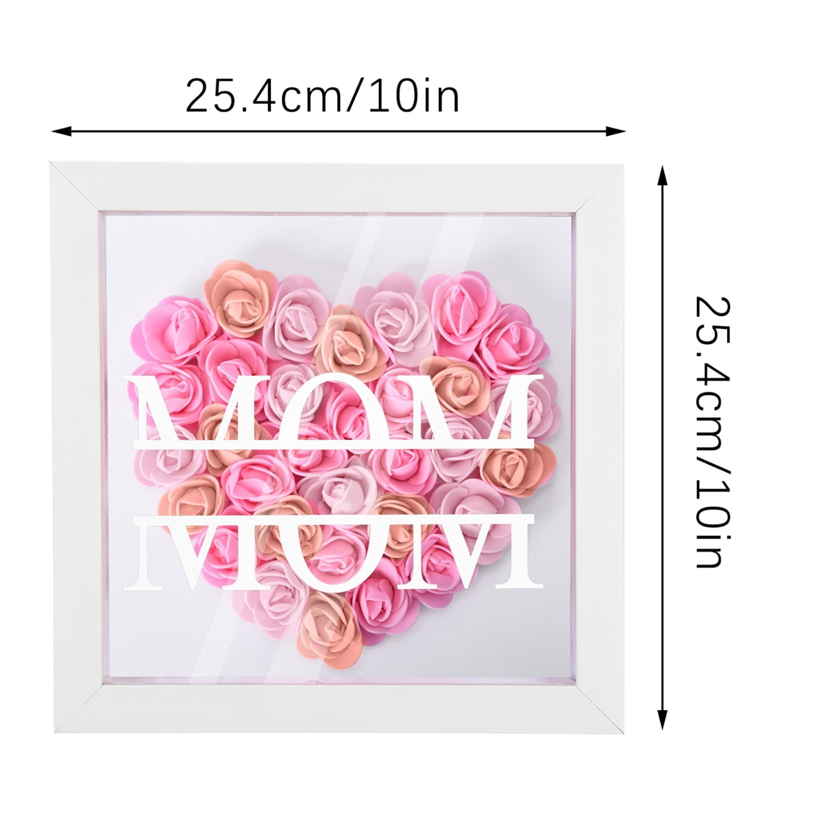 Best Mommy Ever - Gift for mom, grandma, grandpa, dad, aunt, sister -  Personalized Flower Shadow Box