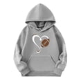thumbnail image 4 of kpoplk Girls Hoodies Cute Graphic Printed Long Sleeve Pullover Sweatshirts Preppy Clothes 3-4 Years,Grey, 4 of 4