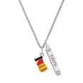 thumbnail image 1 of Delight Jewelry Silvertone I love Softball - Red Heart Silvertone Believe Faith Prayer Hope Bar Charm Necklace, 23", 1 of 4