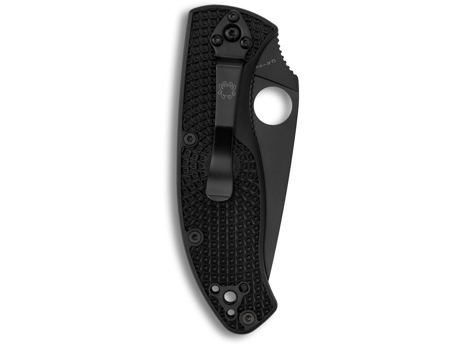 Spyderco Knives Spyderco Tenacious Lightweight Folding Knife FRN 3.39in PS Black Oxide Blade SPC122PSBBK