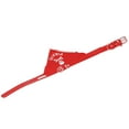 thumbnail image 2 of Pet Scarf, Comfortable Dog Scarf Wear Resisting PU  For Pet Dogs Red L, 2 of 8