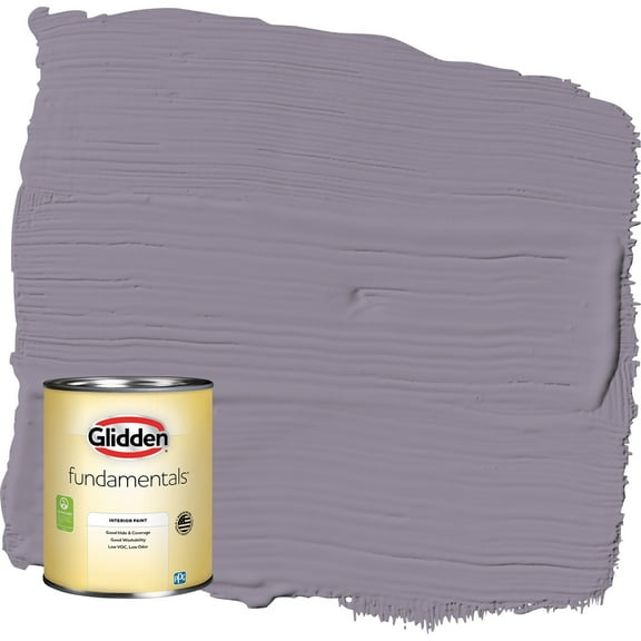 Glidden Fundamentals Tin Lizzie / Purple Semi-Gloss Interior Paint, 1 Quart