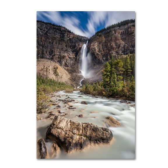 Trademark Fine Art 'Takakkaw Falls' Canvas Art by Pierre Leclerc