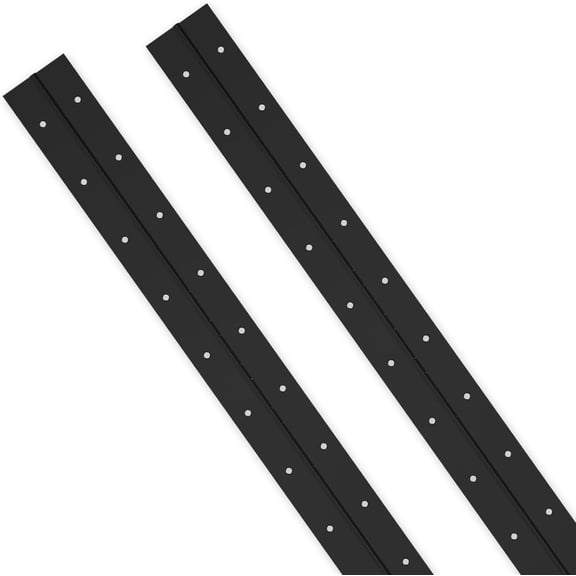 20" Piano Hinge, 2PCS Stainless Steel Continuous Piano Hinge-Black
