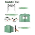 thumbnail image 7 of Instant Pop-up Greenhouse, Portable Indoor Outdoor Plant Gardening Green House, Roll-Up Zipper Doors and Side Windows, Walk in 8x12 ft, PE Cover, Green/Clear, 7 of 7
