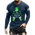 thumbnail image 4 of Long Sleeve Crewneck Sweatshirts for Men Lightweight Casual T-shirt Fashion St Patricks Day Tops, 4 of 4