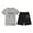 Grey, variant on Gelikeya Back To School Outfits for Girls Girls Tops Teen Girl Summer Clothes Teen 2 Piece Outfits Summer Girls Shorts Outfits Set (BU1, 10-11 Years)