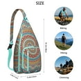 thumbnail image 3 of Waterproof Hiking Backpack Sling Bag for Women – Lightweight Crossbody Bag with Adjustable Strap, Multipurpose Chest Bag for Travel & Outdoor Adventures – Mandala Zen Geometric Design, 3 of 4