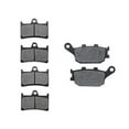 thumbnail image 1 of KMG Front + Rear Brake Pads Compatible with 2011 Yamaha FZ8 - Non-Metallic Organic NAO Brake Pads Set, 1 of 4