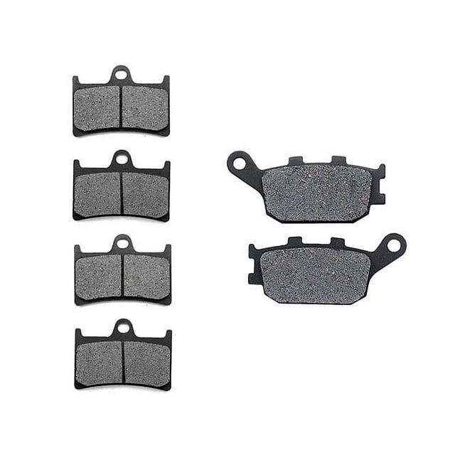 KMG Front + Rear Brake Pads Compatible with 2011 Yamaha FZ8 - Non-Metallic Organic NAO Brake Pads Set